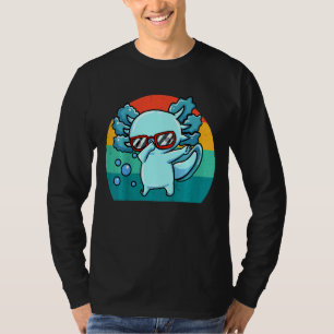 Camiseta Crianças Dabbing Axolotl Cute Axolotl Amphibon 1