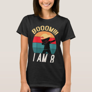 Camiseta Crianças Dabbing Birthday Shirt 8 Anos Aniversário