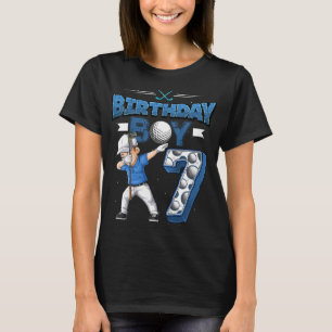 Camiseta Crianças Dabbing garoto de 7 anos Golf Player 7