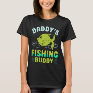 Camiseta Crianças Daddys A Pescar Presente De Companheiro D