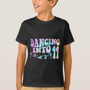 Camiseta Crianças Dançando Em Balas De Aniversário De 11 De