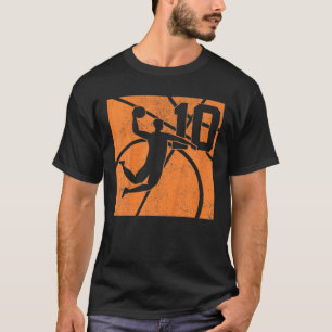 Camiseta Crianças De 10 Anos De Basquete Duna 10 De Anivers