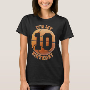 Camiseta crianças de 10 anos Meninos de Aniversário de 10