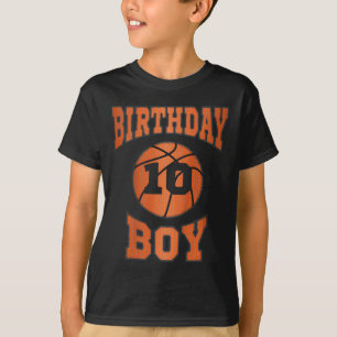 Camiseta Crianças de 10 de 10 de dez anos feliz aniversário