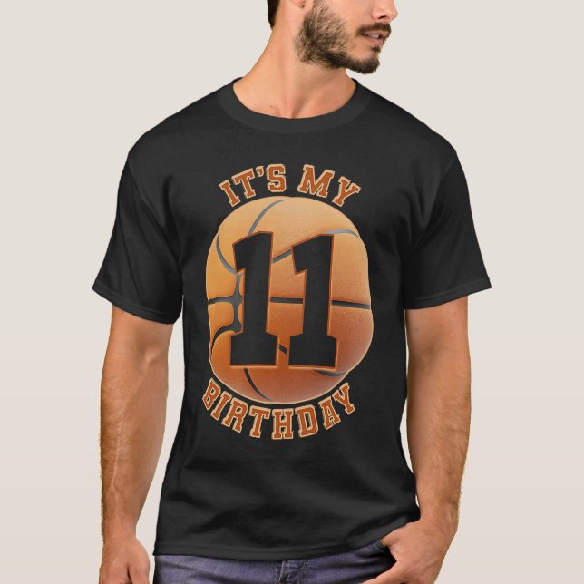 Camiseta crianças de 11 anos Meninos de Aniversário 11 (Frente)