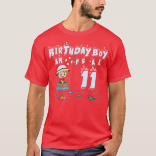 Camiseta Crianças de 11 anos Pequeno Pescador pescando cria