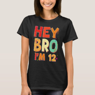 Camiseta Crianças de 12 anos de 12, Feliz Aniversário de 12