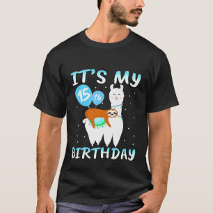 Camiseta Crianças de 15 anos de idade aniversário de 15 ano