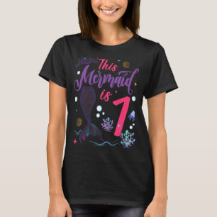 Camiseta Crianças de 1 ano Menina primeiro aniversario de S