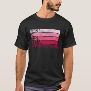 Camiseta Crianças de 1 ano Nascer de aniversário em 2022 Me