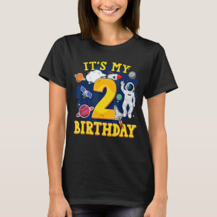 Camiseta Crianças de 2 anos Astronauta Astronauta Exterior 