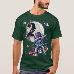 Camiseta Crianças de 2 anos Astronauta de Criança de Aniver