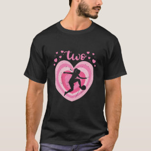 Camiseta Crianças de 2 anos de idade jogadora de futebol le