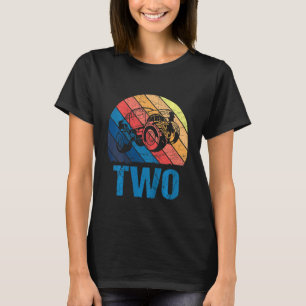 Camiseta Crianças De 2 Anos De segundo aniversário Monster