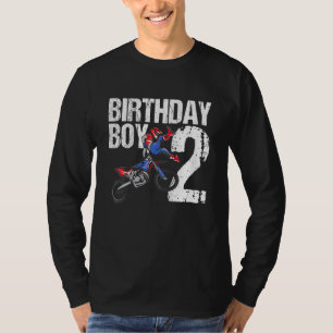 Camiseta Crianças de 2 anos Festa de aniversário motocross