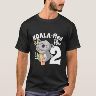 Camiseta Crianças de 2 anos Koala Birthday Koalafied Girl s