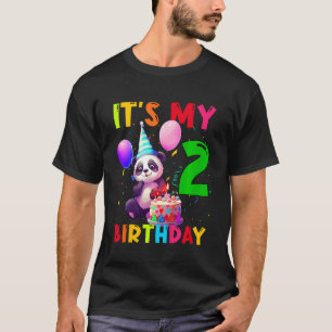 Camiseta Crianças de 2 anos Menina segundo aniversário de P