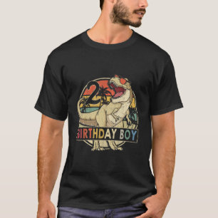 Camiseta Crianças de 2 anos Menino segundo aniversário Rex 