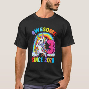 Camiseta Crianças de 3 anos adolescentes bebendo Unicórnio