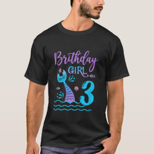 Camiseta Crianças de 3 anos aniversário de 3 anos de rabo d