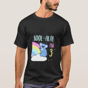 Camiseta Crianças de 3 anos aniversário de 3 anos Koala Bea
