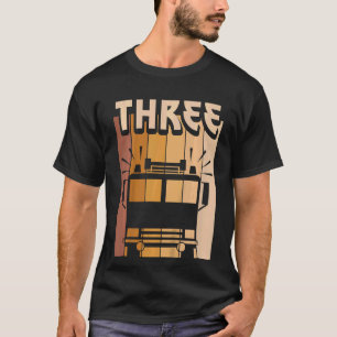 Camiseta Crianças de 3 anos de idade de caminhoneiro de com