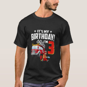 Camiseta Crianças de 3 anos É a minha arma de fogo do anive