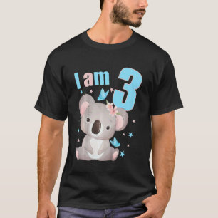 Camiseta Crianças de 3 anos Garota de roupas de aniversário