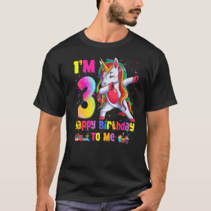 Camiseta Crianças de 3 anos Meninas adolescentes Unicorn an