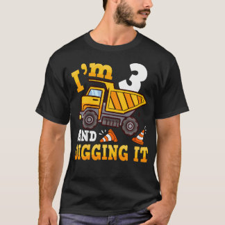 Camiseta Crianças De 3 Anos Menino De Nascimento Oferece 3ª