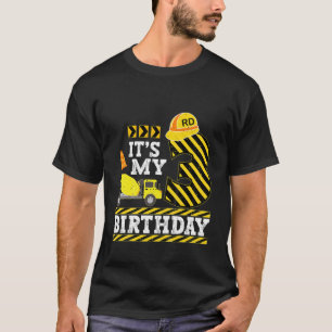 Camiseta Crianças de 3 anos Menino é meu aniversário de 3 a