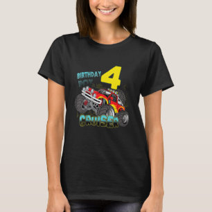 Camiseta Crianças de 4 anos de idade Garoto monstro de 4 an