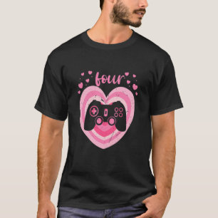 Camiseta Crianças de 4 anos, jogadora de jogos de azar, 4 d