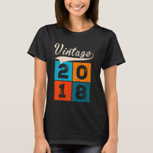 Camiseta Crianças De 4 Anos Para Homens Mulheres Na Vintage