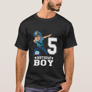 Camiseta Crianças De 5 Anos 5 de Aniversário Garoto Que Aba