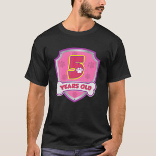 Camiseta Crianças de 5 anos 5 de idade Festa de Patrulha de