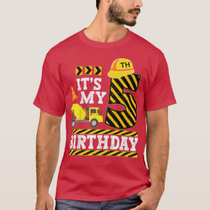 Camiseta Crianças de 5 anos é meu 5 de aniversário