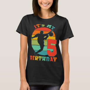 Camiseta Crianças de 5 anos é minha Festa de aniversário