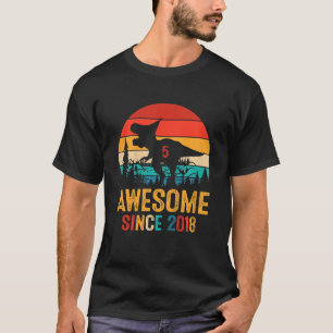 Camiseta Crianças de 5 anos Garota docente 5 de aniversário