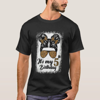 Camiseta Crianças de 5 anos Menina Maldita Leopardo É o meu
