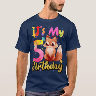 Camiseta Crianças De 5 Nascimento De 5 Anos De Idade De Ani