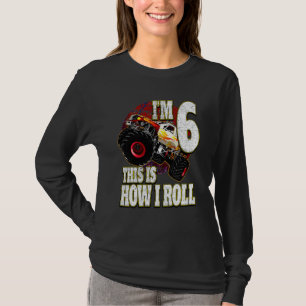 Camiseta Crianças de 6 anos Ama Caminhão Monstro
