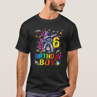 Camiseta Crianças de 6 anos Astronauta 6 Astronauta Birthda
