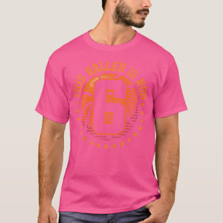 Camiseta Crianças de 6 anos de idade 6 de basquete