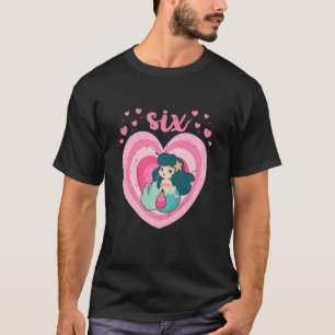 Camiseta Crianças de 6 anos de idade, sereia-sereia-sereia-