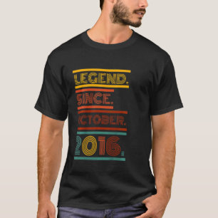 Camiseta Crianças De 6 Anos De Legenda Desde Outubro De 201