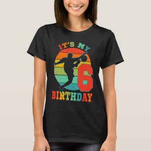 Camiseta Crianças de 6 anos é minha Festa de aniversário