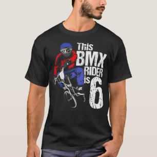 Camiseta Crianças de 6 anos, Festas de aniversário BMX Meni