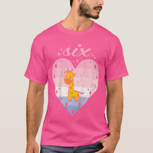 Camiseta Crianças de 6 anos Garota Cueca de Aniversário 6 B