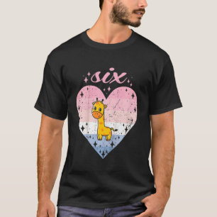 Camiseta Crianças de 6 anos Garota Cueca de Aniversário 6 B